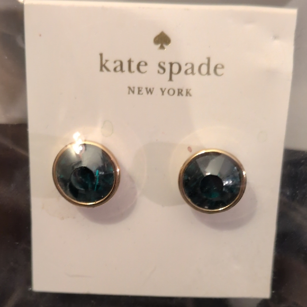 Kate Spade Green Gemstone Earrings